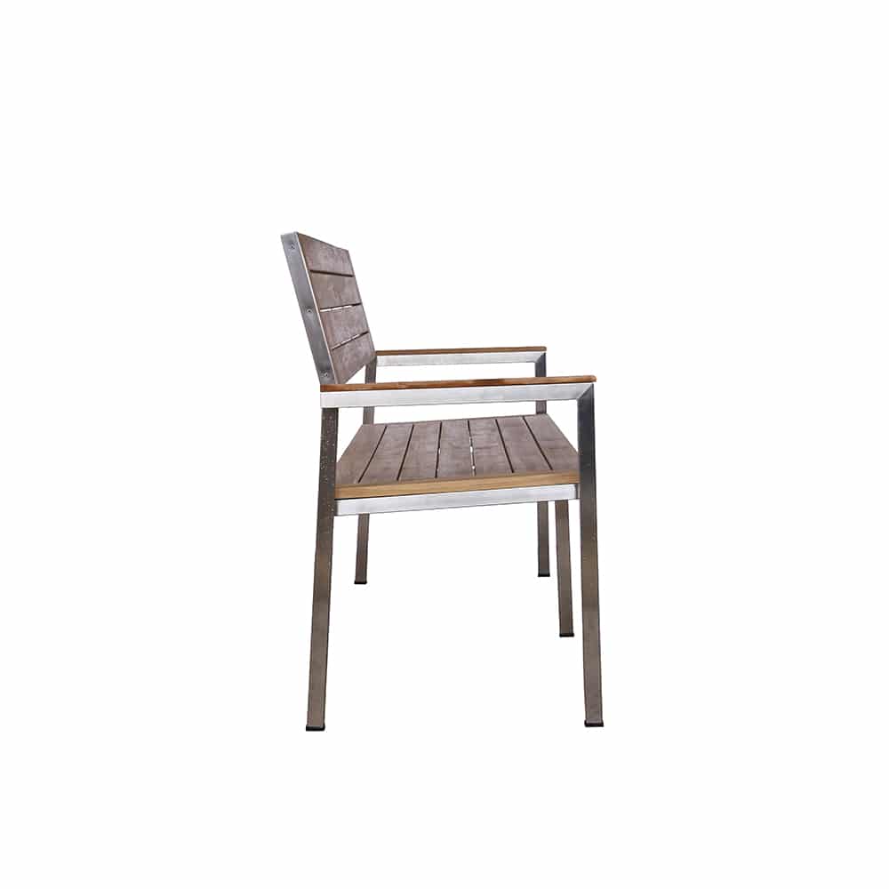 Teak & Home - Sitzbank Firenze mit Armlehne