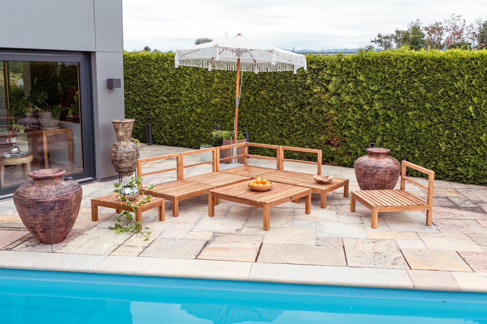 Natur Teak Lounge – Bild 10