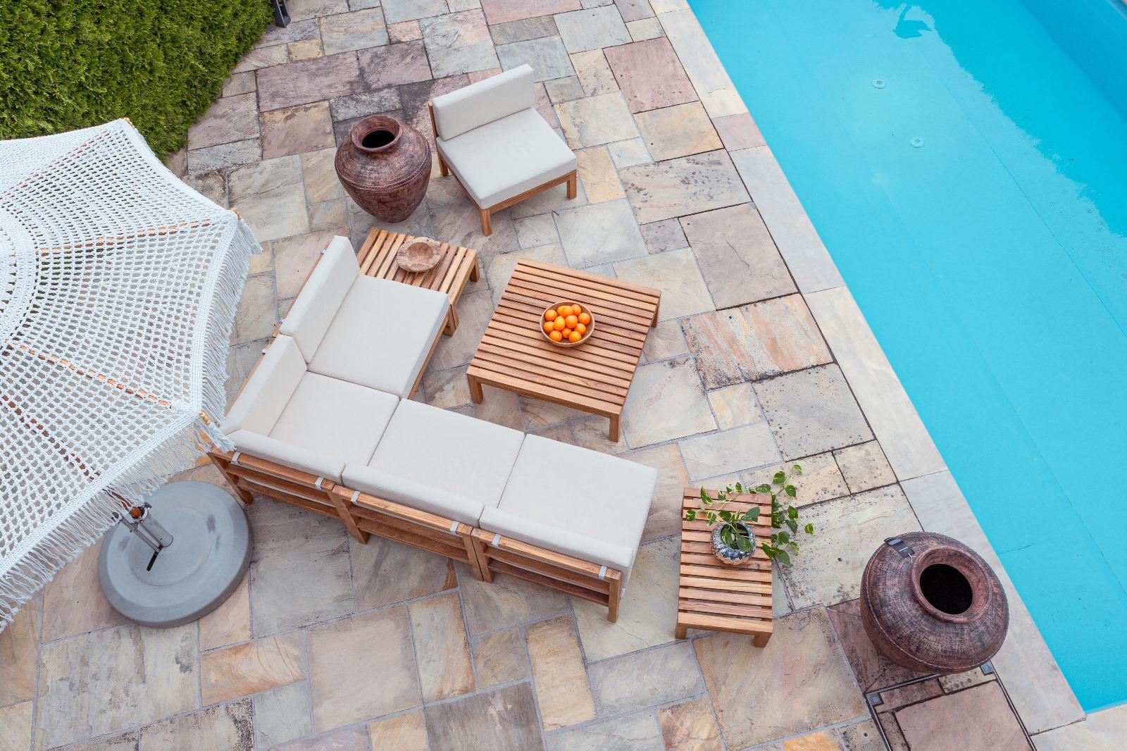 Natur Teak Lounge – Bild 3