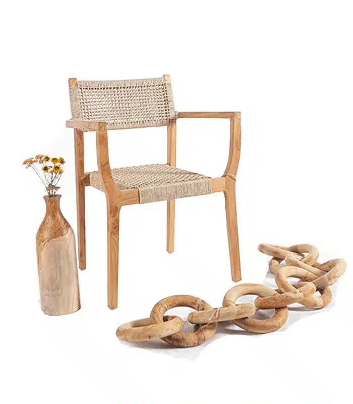 Teak Stapel Gartenstuhl Anyam – Bild 2