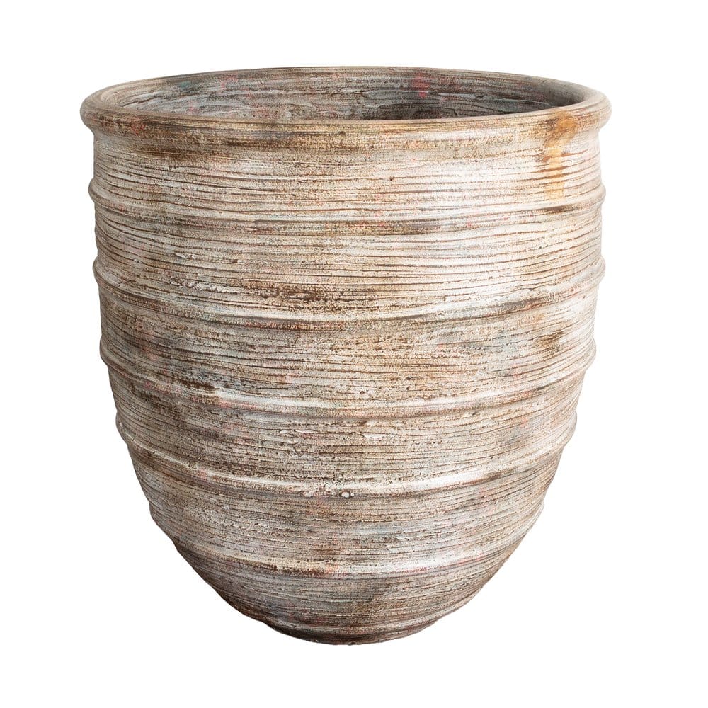 Große Terracotta Vase Amalfi in Cremeweiß – stilvoll & einzigartig
