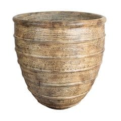 Amalfi Terracotta Vase in Naturton – handgefertigt & wetterfest