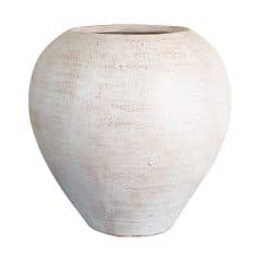 Terracotta Vase Pesaro in Rosé Terracotta – mediterran & wetterfest