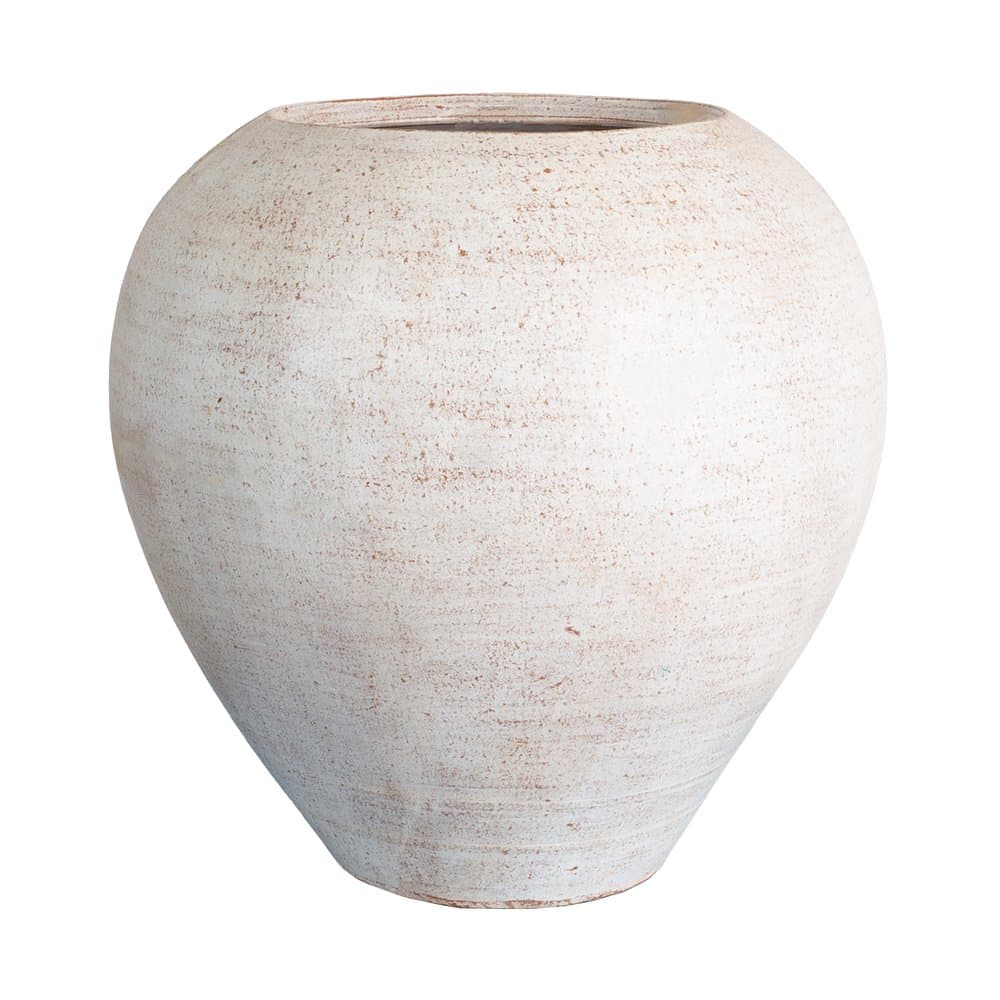 Terracotta Vase Pesaro in Rosé Terracotta – mediterran & wetterfest