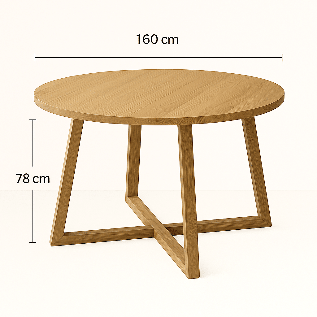 Teak Rund Gartentisch Tropea – Bild 2