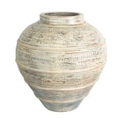 Terracotta Vase Trapani – handgefertigte Vintage-Vase 60 cm