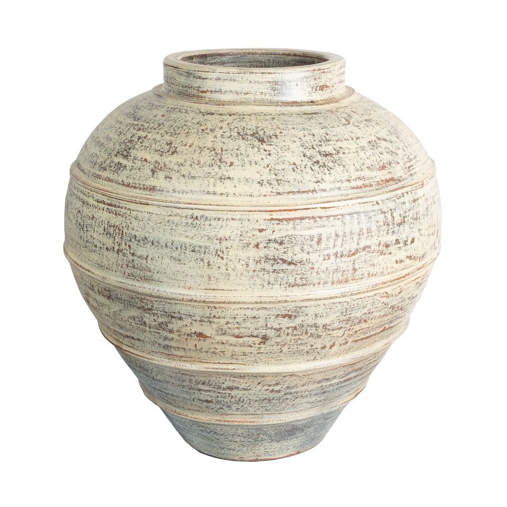 Terracotta Vase Trapani – handgefertigte Vintage-Vase 60 cm